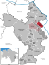 Lage der Gemeinde Grasleben im Landkreis Helmstedt