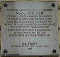 Gedenktafel für Max Steiner (seit 1988)