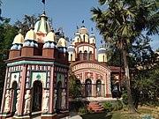 Lakshmi Janardana temple and rasmancha with figurines of musicians