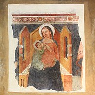 Fresko der Stillenden Madonna in S. Nicolò.