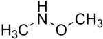Structural formula of N,O-dimethylhydroxylamine
