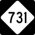 North Carolina Highway 731 marker