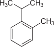Struktur von o-Cymol