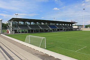 Stadion Rankhof Basel mit Haupttribüne