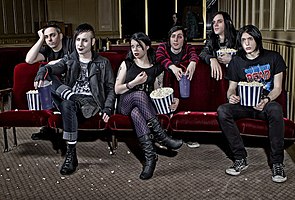 From left to right: Rhim, Michael Rainbow, Chibi, Owen, Nate Manor, Michael Falcore