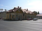 Old preserved wooden houses in Joensuu