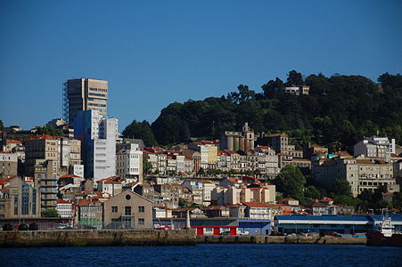 View of Vigo from the sea