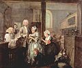 William Hogarth, Eski bir Hizmetçiyle Evlilik, 1732-1735