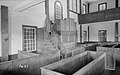 Interior of the meetinghouse, looking toward the pulpit