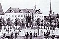 Adolphsplatz 1821 mit dem Denkmal für Adolf IV.