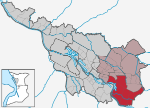 Stadt Bremen, Stadtteil Hemelingen hervorgehoben