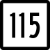 Route 115 marker