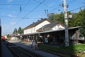 Ansicht des Bahnhofes vor dem Umbau