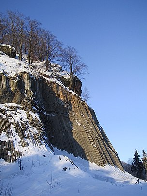 Basaltsäulen am Zlatý vrch (Goldberg)