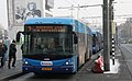 Een Hess Swisstrolley op lijn 3 richting Burgers' Zoo.