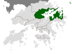 Location of Tai Po District within Hong Kong