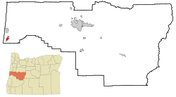 Location in Oregon