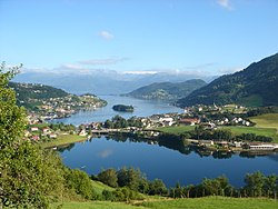 View of Norheimsund in Kvam