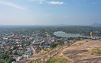 View of Kurunegala from top of Ethagala.