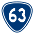 Provincial Highway 63 shield}}