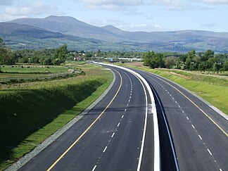 Die Galtees von der M8 aus gesehen, östlich von Mitchelstown