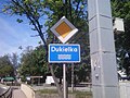 Znak z nazwą „Dukielka”