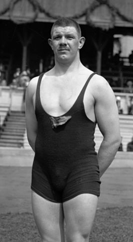 Anders Ahlgren tijdens de Olympische Spelen van 1912