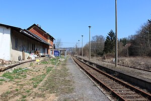 bereits stillgelegter Bahnhof (2018)