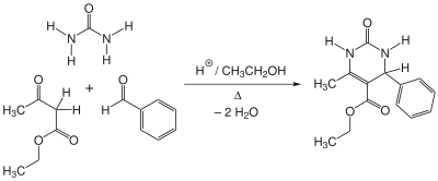 Reaktionsschema Biginelli-Reaktion