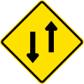 PO-1 Two-way traffic ahead