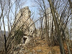 Ruine der Stammburg Castel Barco bei Pomarolo im Lagertal