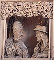 Papst Gregor und Kardinal Hieronymus (Predella links)