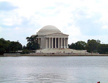 Jefferson Memorial in Washington, D.C., viewed from across the Tidal Basin of the Potomac