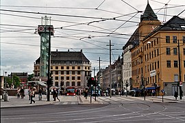 Jernbanetorget etter oppgraderinga 2007–2009 Foto: Kjetil Ree, 2009