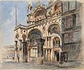 Die Basilica di San Marco in Venedig (um 1860)