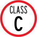 Class C road (Heavy vehicles can drive on this road only to deliver or collect goods or passengers along the road)