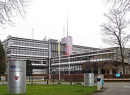 Het gebouw in 2008, als hoofdkantoor voor de Wereldomroep