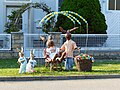 Osterhasen in Oberndorf (von Brücke) – hier für dieses Bild stimmen