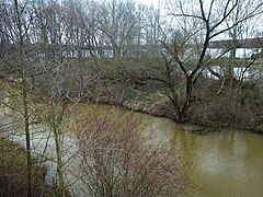 vor dem Stausee Rötha