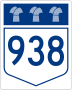 Highway 938 marker