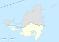 Administrative location map of the southern part of the island