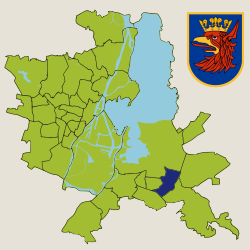 Location of Kijewo in Szczecin