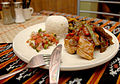 Image 7An East Timorese dish of ikan sabuko with batar daan, rice and budu. (from Cuisine of East Timor)