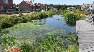 Lagune Ortseingang von De Koog