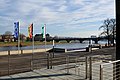 Die Promenade zwischen Elbe und Sächsischem Landtag (Neue Terrasse)