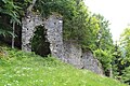 Eingangsturm zum Wirtschaftshof der Burg Treffen (Kärnten) Blick aus Westen.