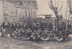 Apostol Petkov (far left) and his band.