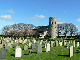 Kerk en kerkhof in Burnham Norton