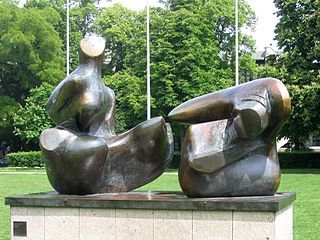 Two-Piece Reclining Figure: Points (Henry Moore)