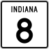 State Road 8 marker